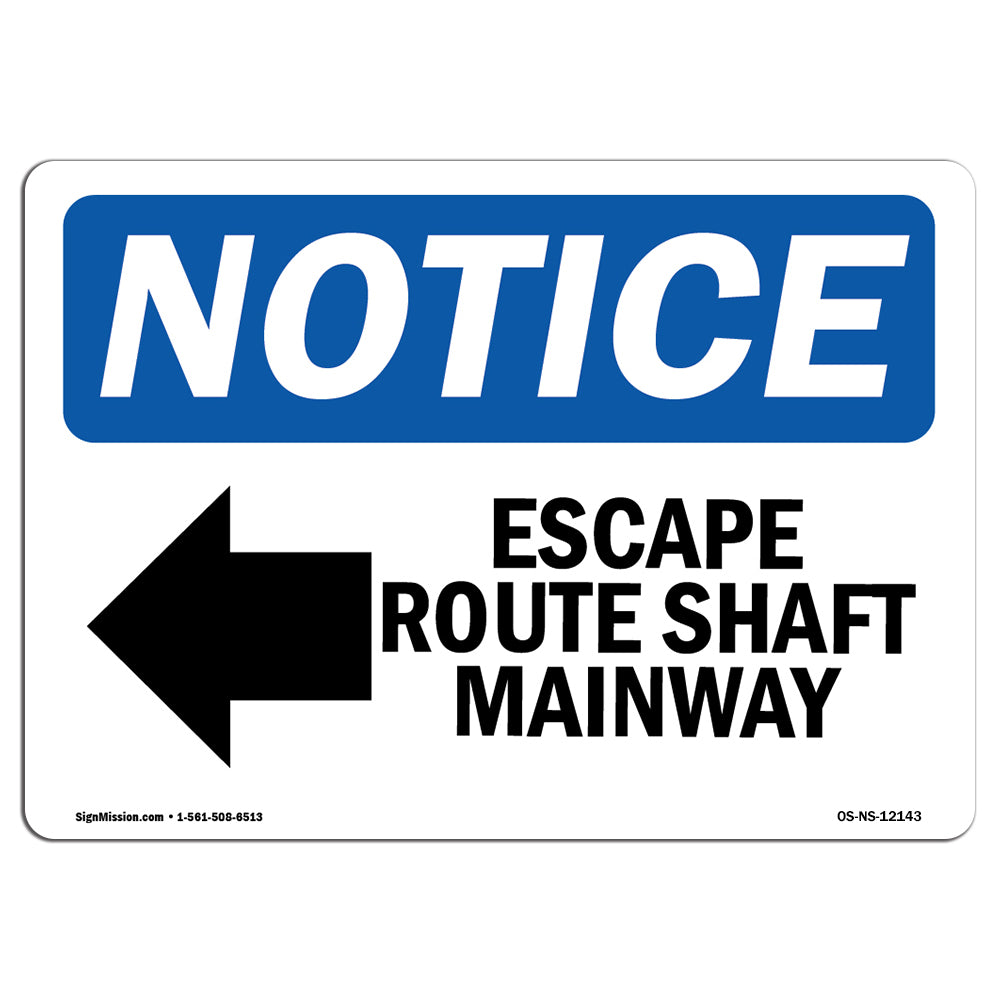 Escape Route Shaft Manway [Left Arrow]