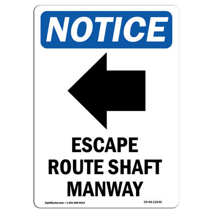 Escape Route Shaft Manway [Left Arrow]