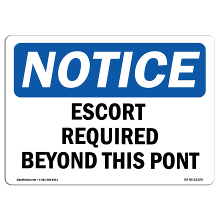 Escort Required Beyond This Point