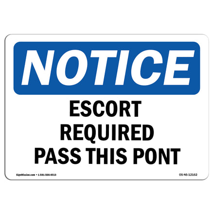 Escort Required Past This Point