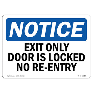 Exit Only Door Is Locked No Re-Entry