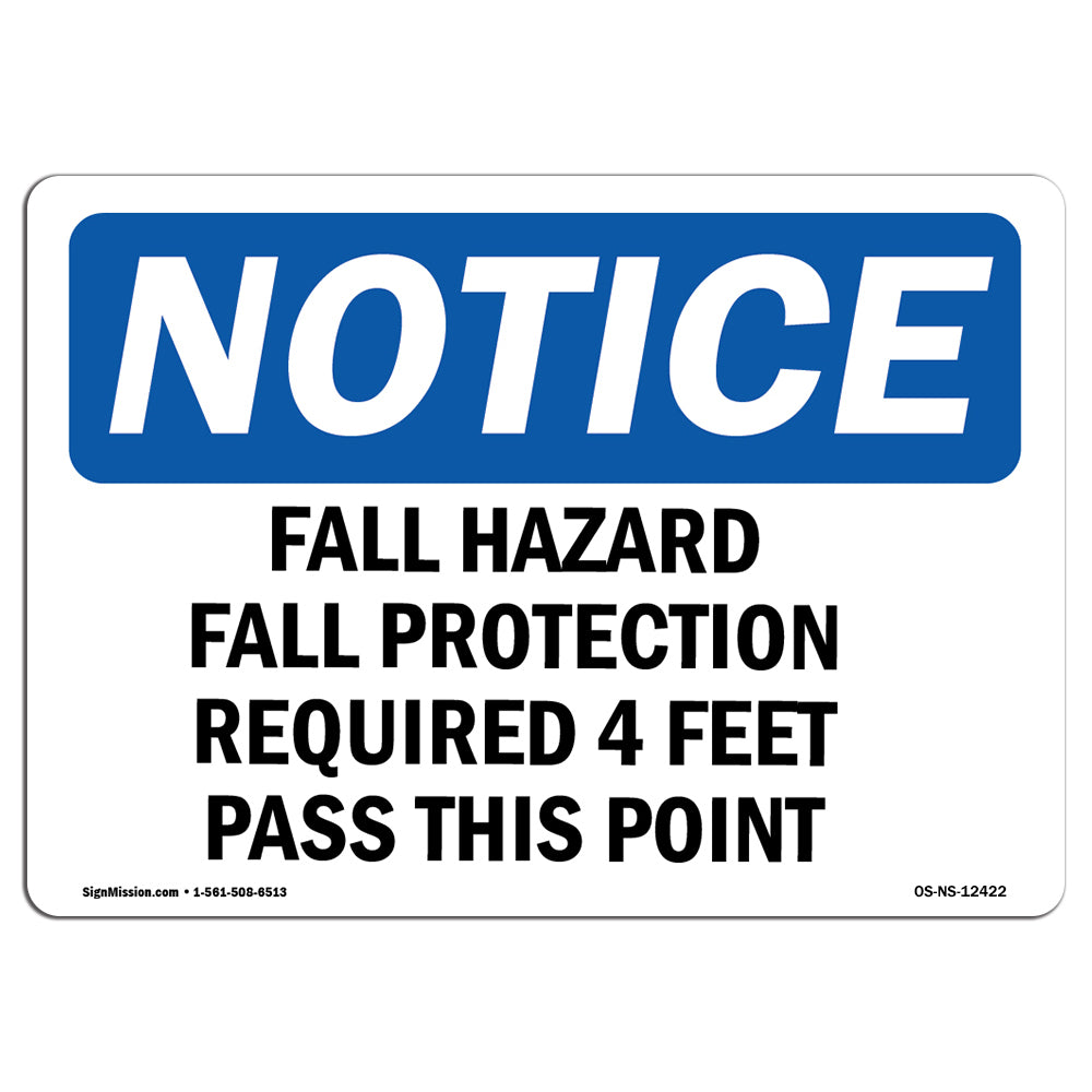 Fall Hazard Fall Protection Required 4 Feet
