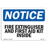 Fire Extinguisher And First Aid Kit Inside
