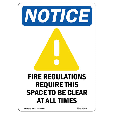 Fire Regulations Require