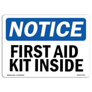 First Aid Kit Inside Sign