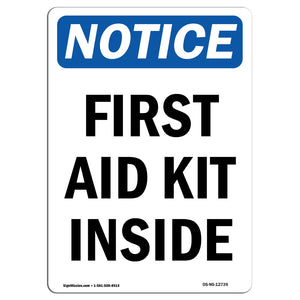 First Aid Kit Inside Sign