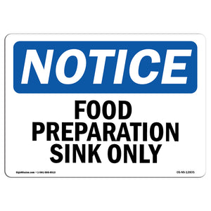 Food Preparation Sink Only