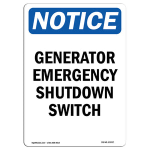 Generator Emergency Shutdown Switch