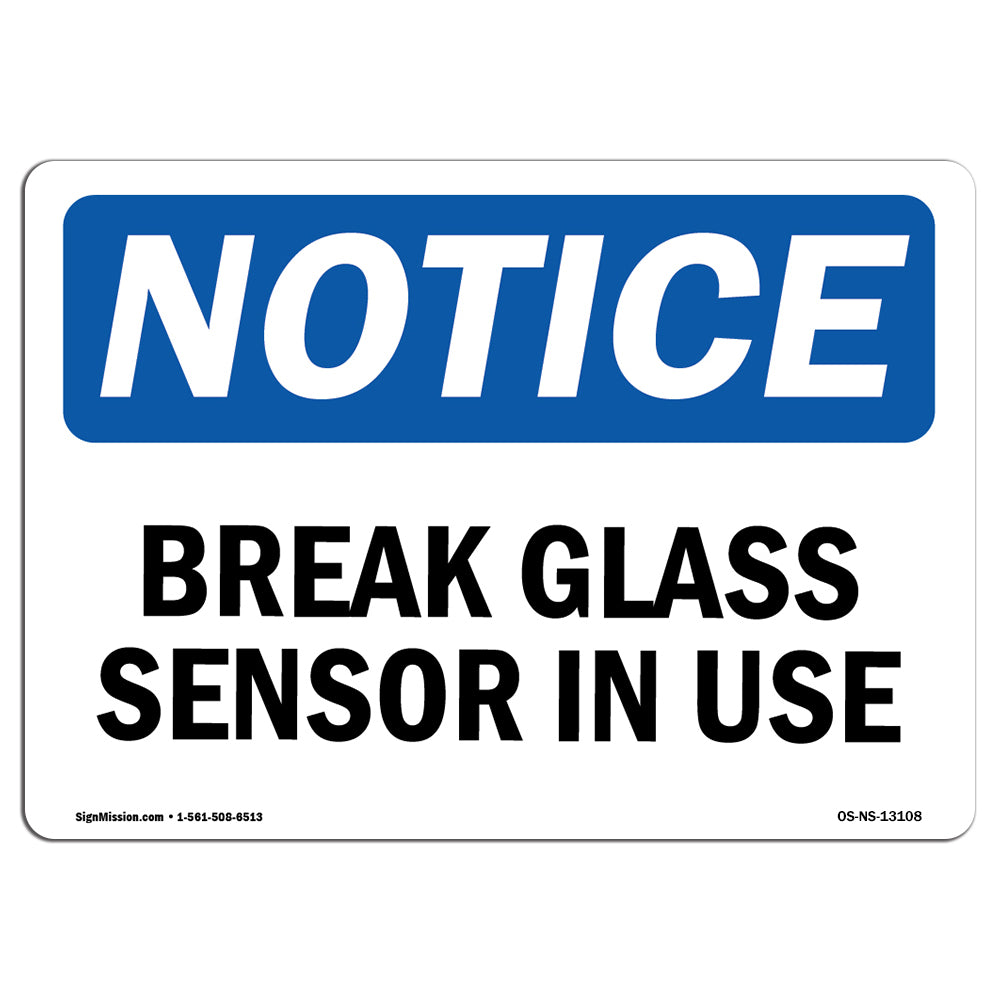 Glass Break Sensor In Use