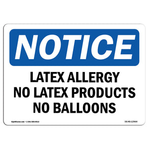 Latex Allergy No Latex Products No Balloons