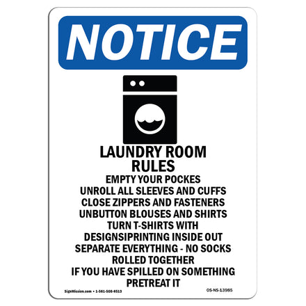 Laundry Rules Empty
