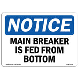 Main Breaker Is Fed From Bottom