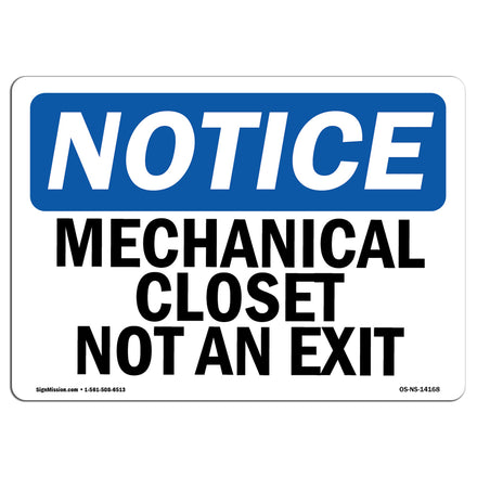 Mechanical Closet Not An Exit