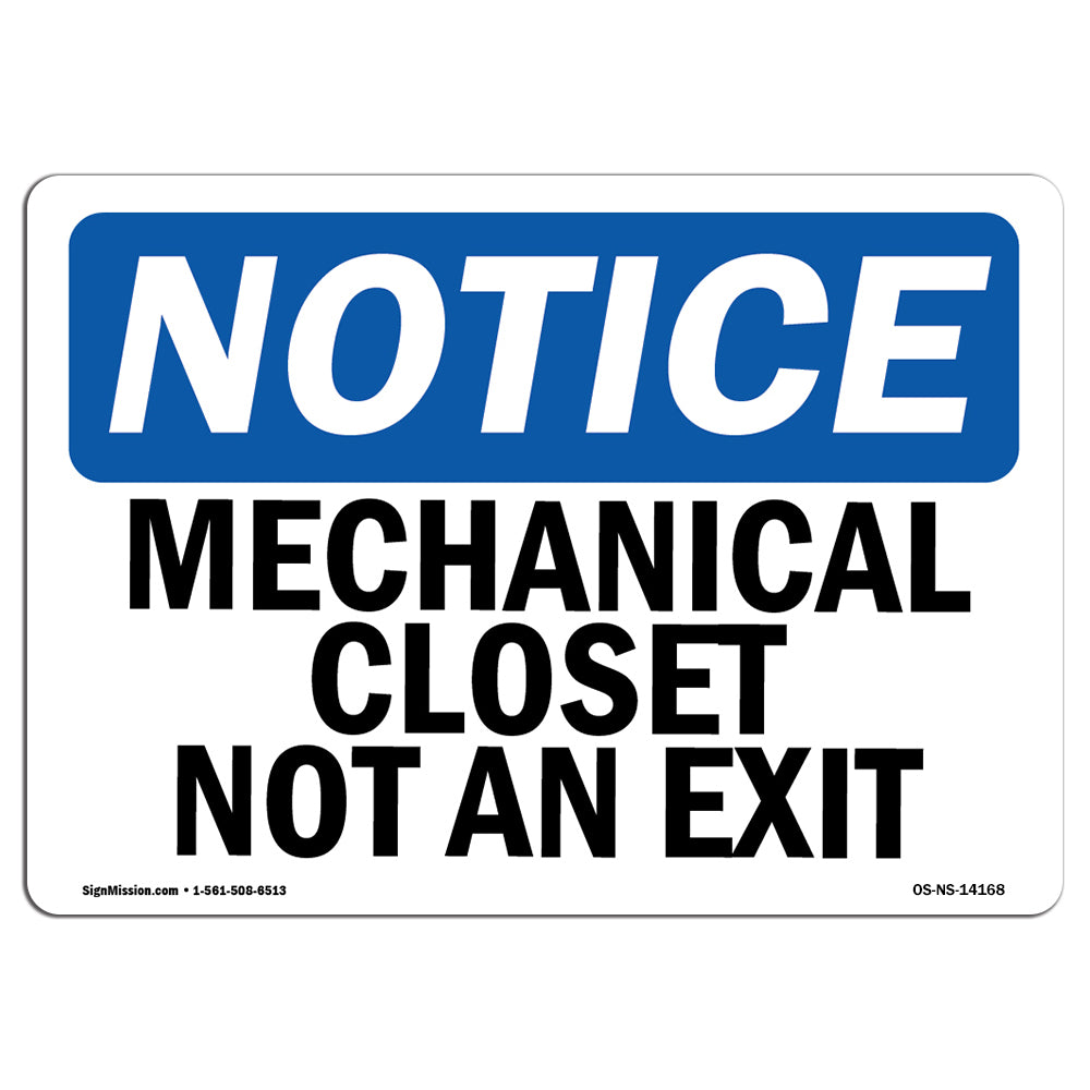 Mechanical Closet Not An Exit