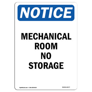 Mechanical Room No Storage