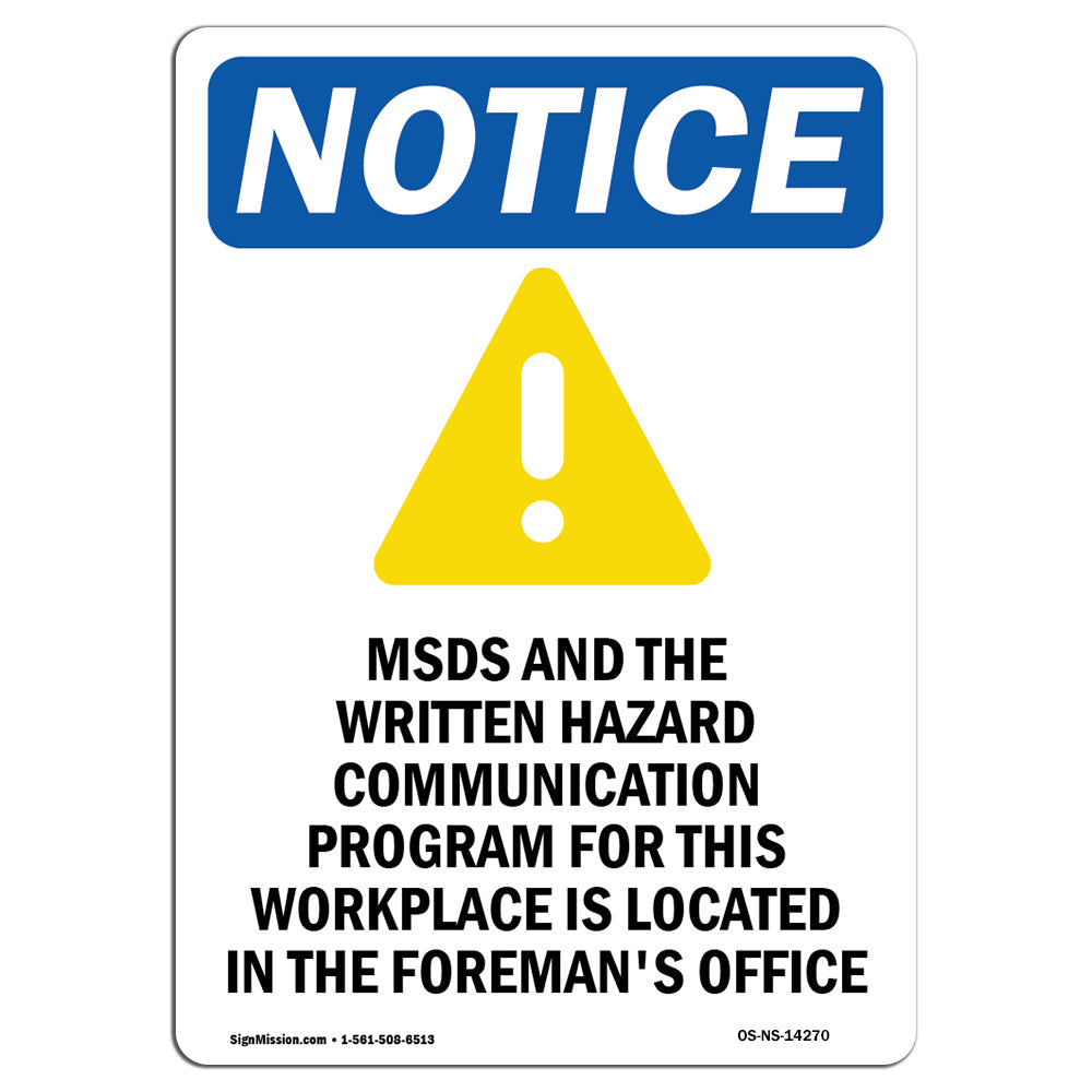 MSDS And The Written
