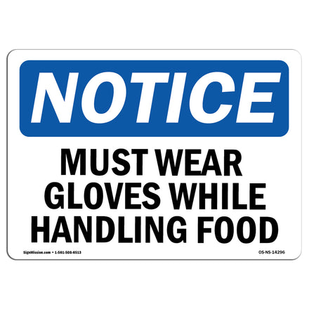 Must Wear Gloves While Handling Food