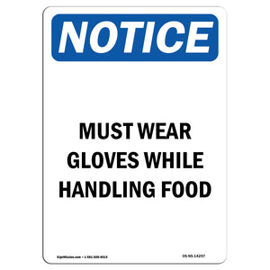 Must Wear Gloves While Handling Food