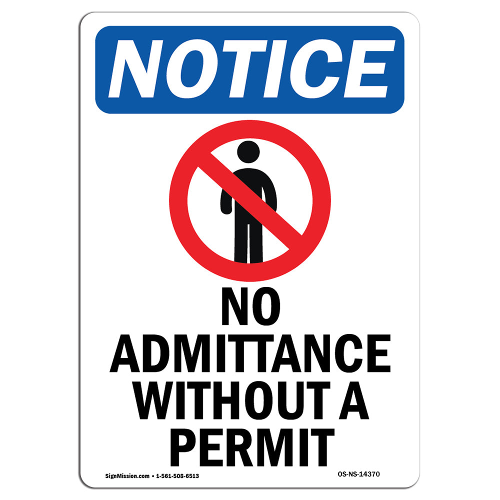 No Admittance Without