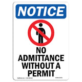 No Admittance Without