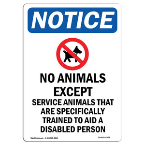 No Animals Except