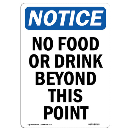 No Food Or Drink Beyond This Point