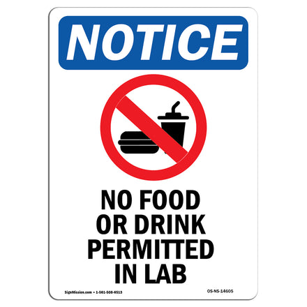 No Food Or Drink Permitted In Lab