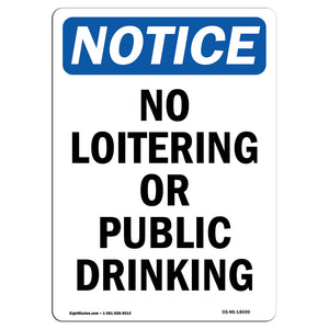 No Loitering Or Public Drinking