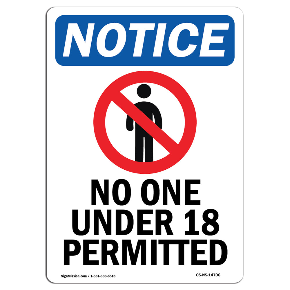 No One Under 18 Permitted