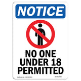 No One Under 18 Permitted