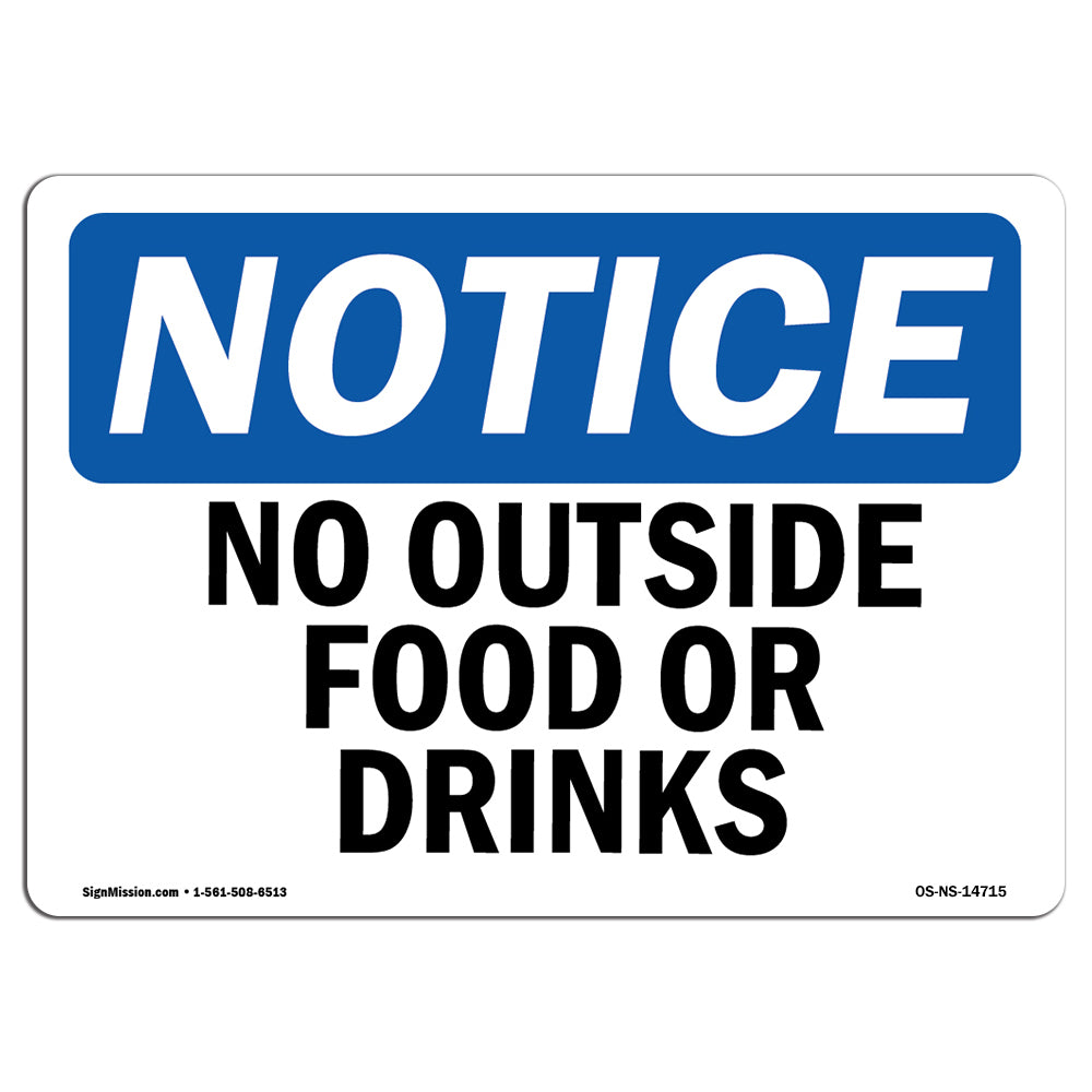 No Outside Food Or Drinks