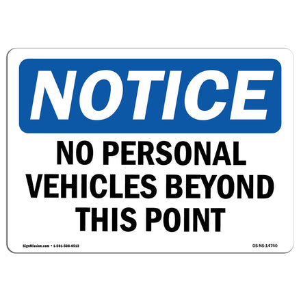 No Personal Vehicles Beyond This Point