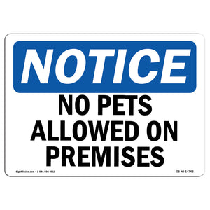 No Pets Allowed On Premises