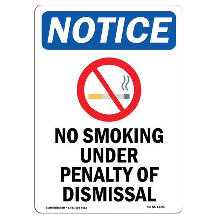 No Smoking Under Penalty