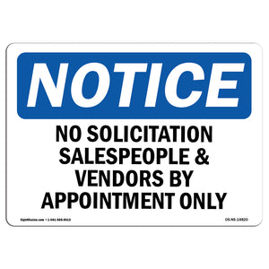 No Solicitation Salespeople And Vendors By