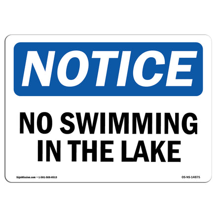 No Swimming In The Lake