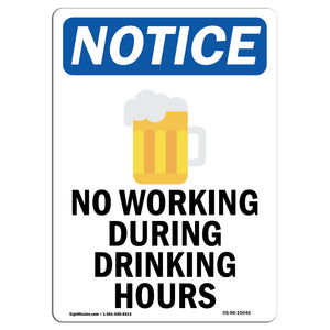 No Working During Drinking Hours