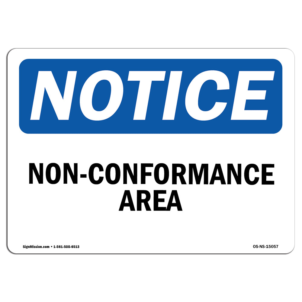 Non-Conformance Area