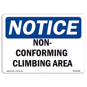 Non-Conforming Climbing Area