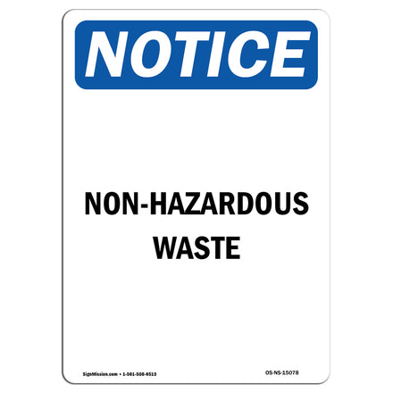 Non-Hazardous Waste Sign