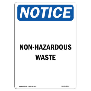 Non-Hazardous Waste Sign