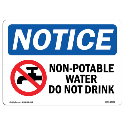 Non-Potable Water Do Not Drink