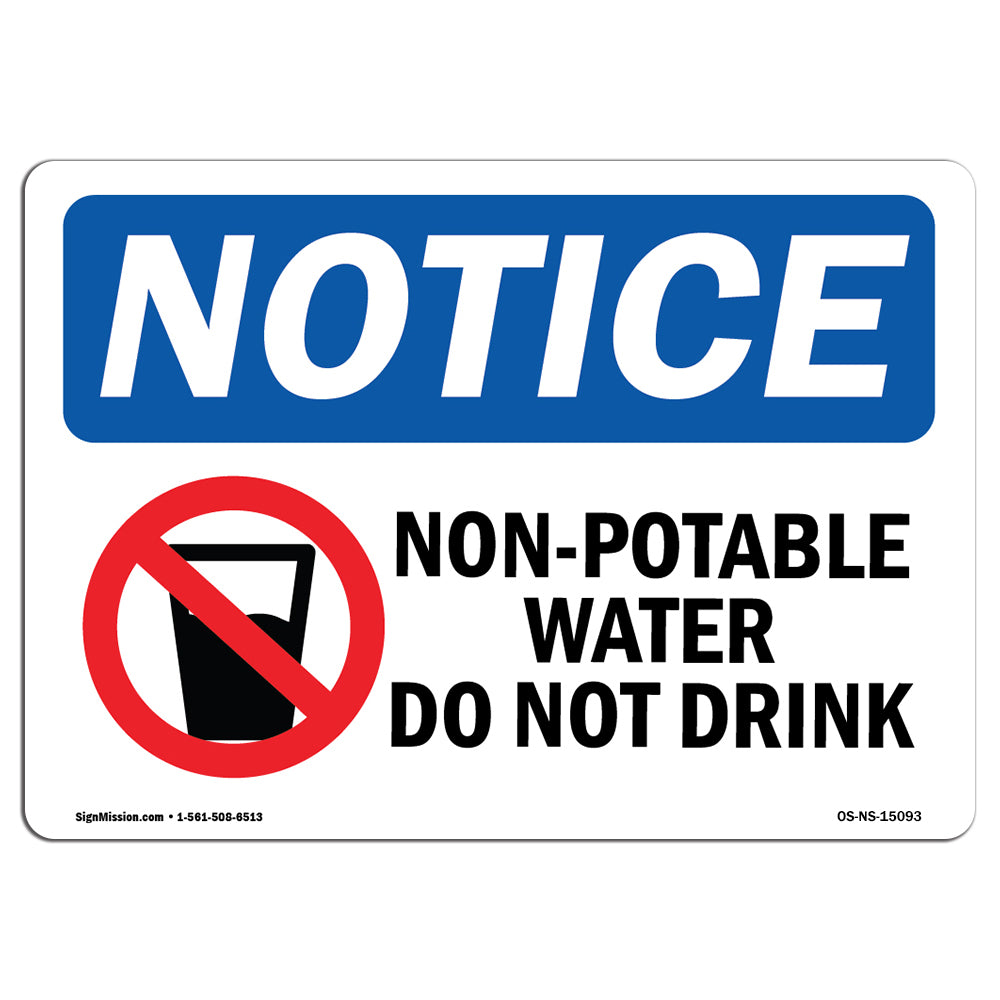 Non-Potable Water Do Not Drink