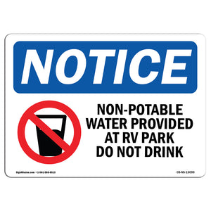 Non-Potable Water Provided At