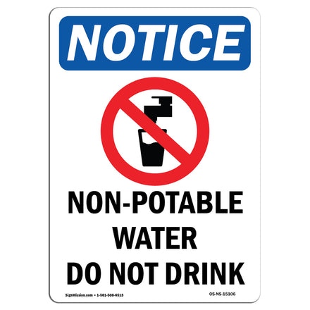 Non-Potable Water Do Not Drink