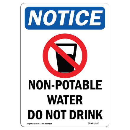 Non-Potable Water Do Not Drink