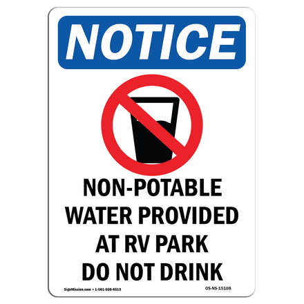 Non-Potable Water Provided At