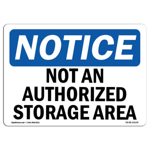 Not An Authorized Storage Area