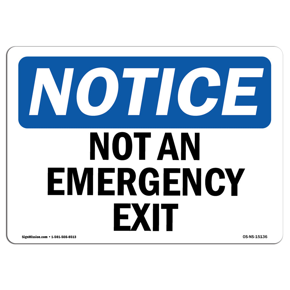 Not An Emergency Exit