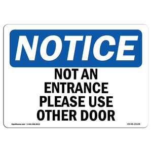 Not An Entrance Please Use Other Door